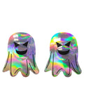 Halloween Ghost Laser Look Nipple Covers