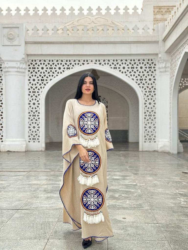 Free size women's Turkish linen abaya