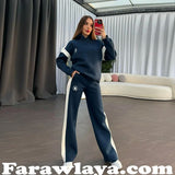 Sporty women's cotton hoodie + pants