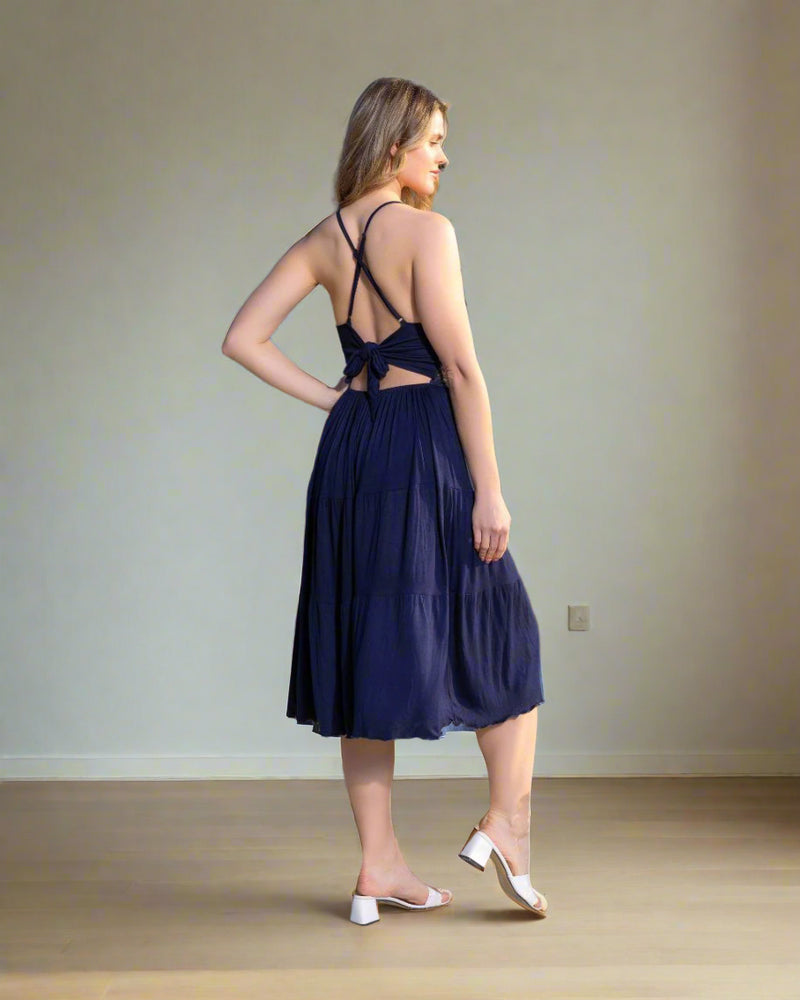 Elegant pure cotton house dress