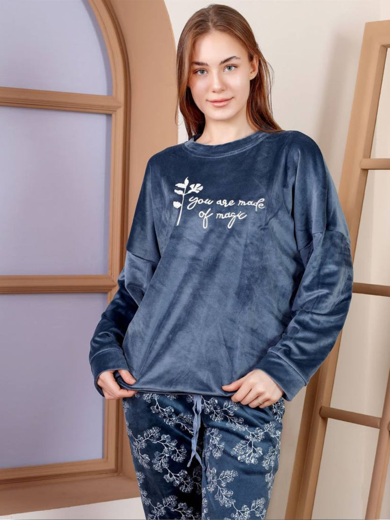 Elegant women's winter pajamas