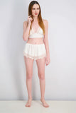 La Senza Egypt Women's Rib Crop Cami And Short Sleepwear Set, Beige