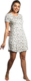 Nightgown for Women | Printed Half Sleeves Viscose Short Nightgown