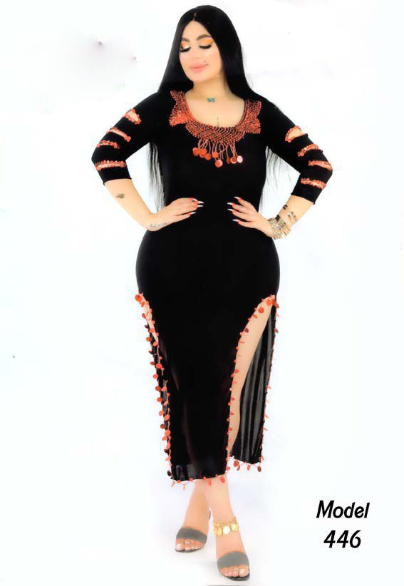 Black belly dance suit