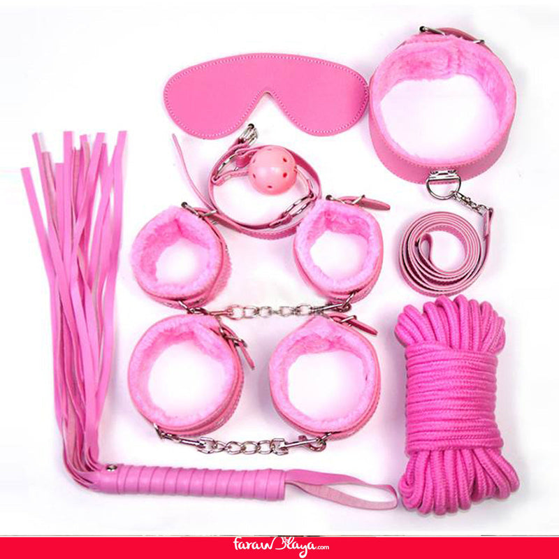 Pink Leather Bondage Adult Sexy Toys Sm Sexy Product BDSM Egypt
