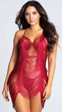 Plus Size Tassel Hollow Sexy Beach Babydoll