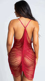 New Purple Plus Size Tassel Hollow Sexy Beach Babydoll