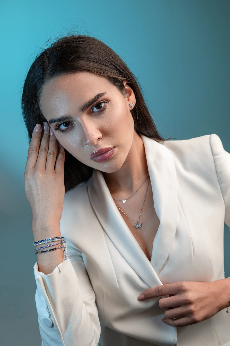 Papillons D'Amour Silver Necklace