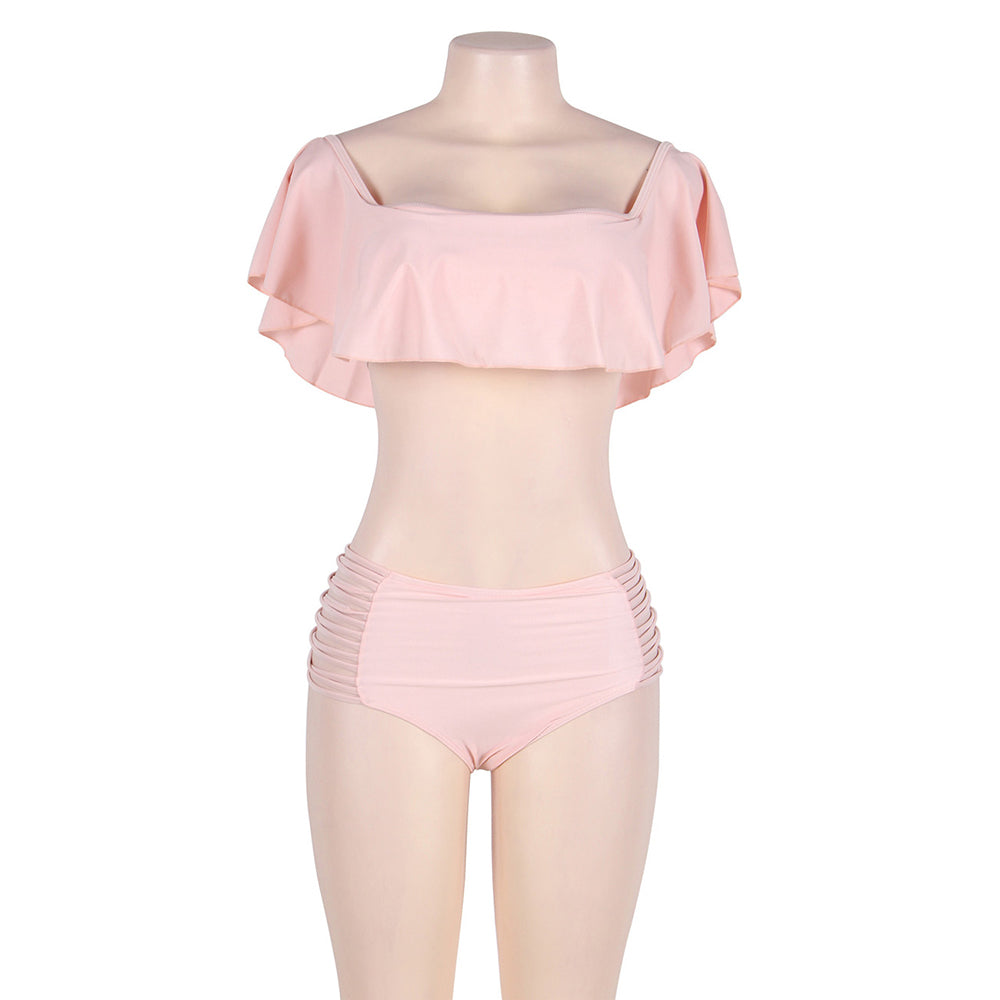 New Off Shoulder Bikini High Waist Swimwear