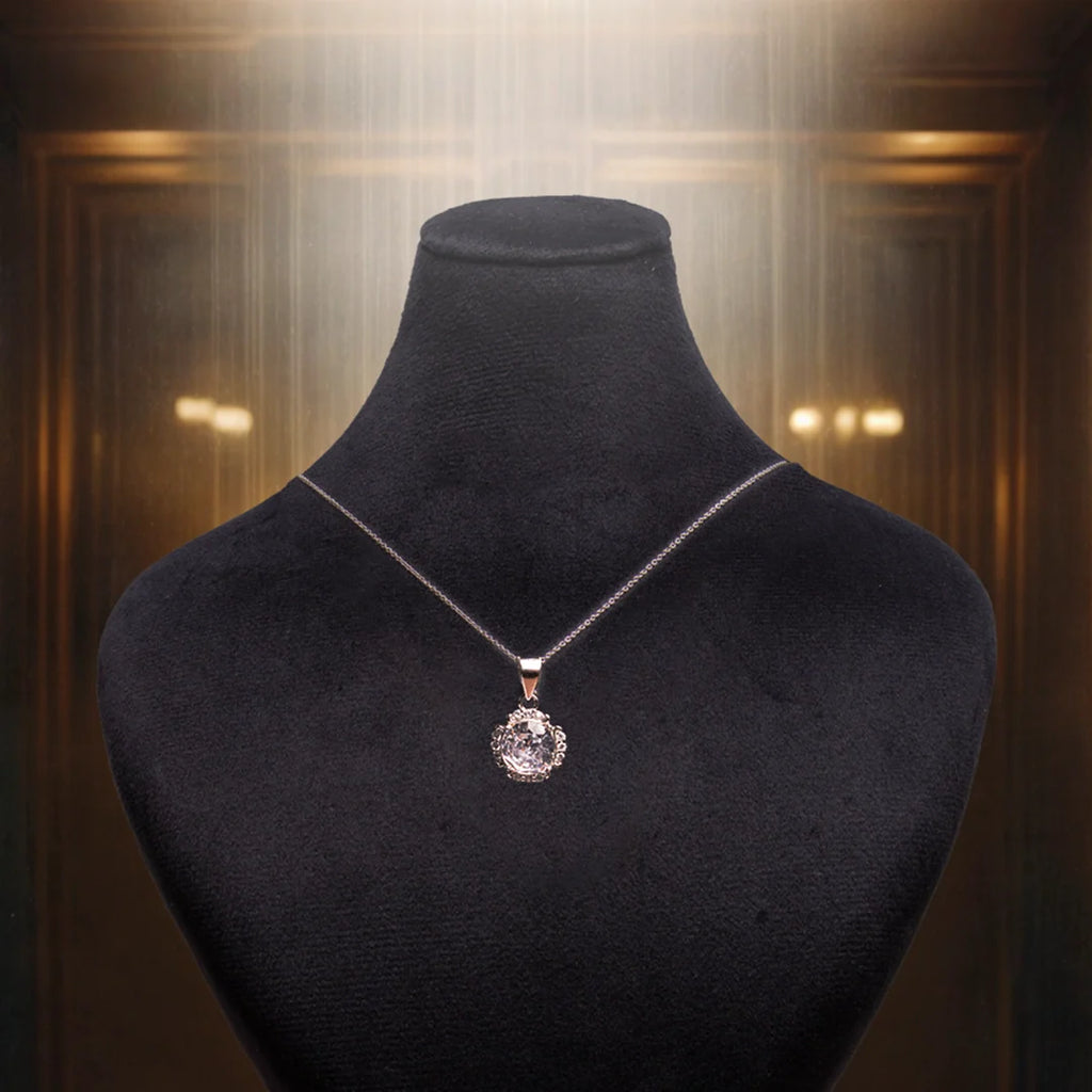 Diamond Dew Silver Necklace