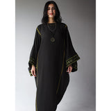 Geometric Bedouin embroidered kaftan