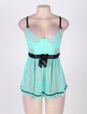 Full Figure Polka Dot Underwire Apron Lingerie Egypt