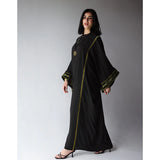 Geometric Bedouin embroidered kaftan