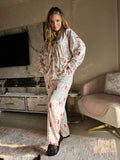 Elegant two-piece winter pajamas