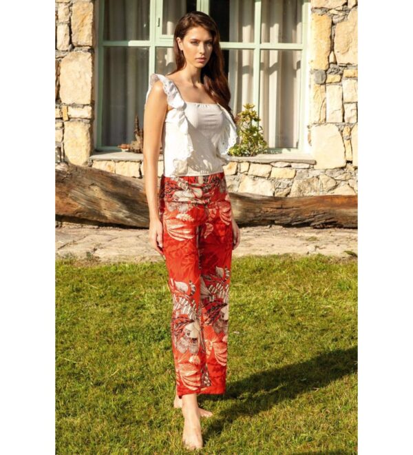 Anil WOMEN’S WOVEN VISCOSE FLORAL Pajama set