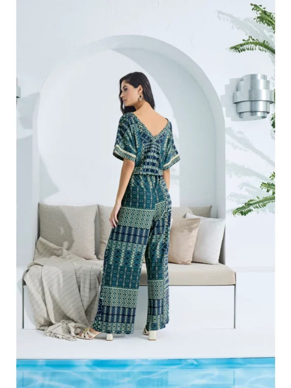 Gizzey Geometric Patterned Women’s Jumpsuit