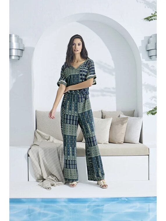 Gizzey Geometric Patterned Women’s Jumpsuit