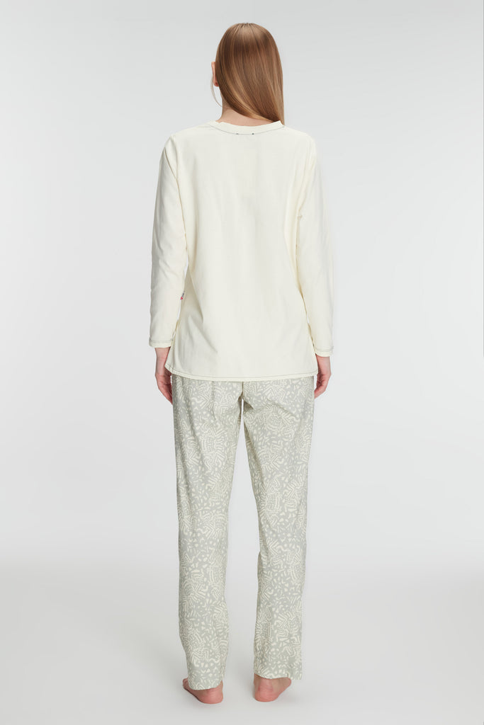 Women’s Long Sleeve Cotton Pajama Set