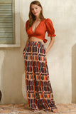 Anil Women’s Woven Viscose Lace Gown and Pants