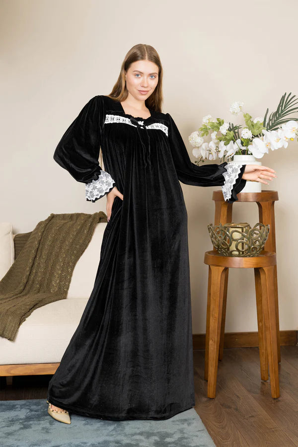 LACE VELOUR GALABEYA