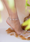 Moonlight Stars Silver Anklet