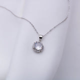 Diamond Dew Silver Necklace