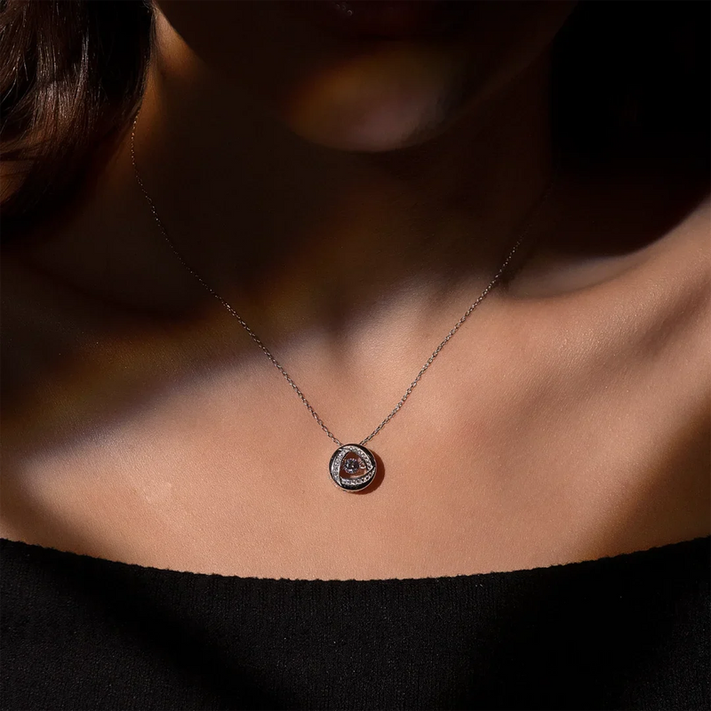 Orchid Royale Silver Necklace