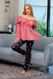 Elegant women's winter pajamas