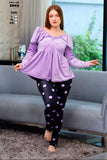 Elegant women's winter pajamas