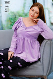 Elegant women's winter pajamas