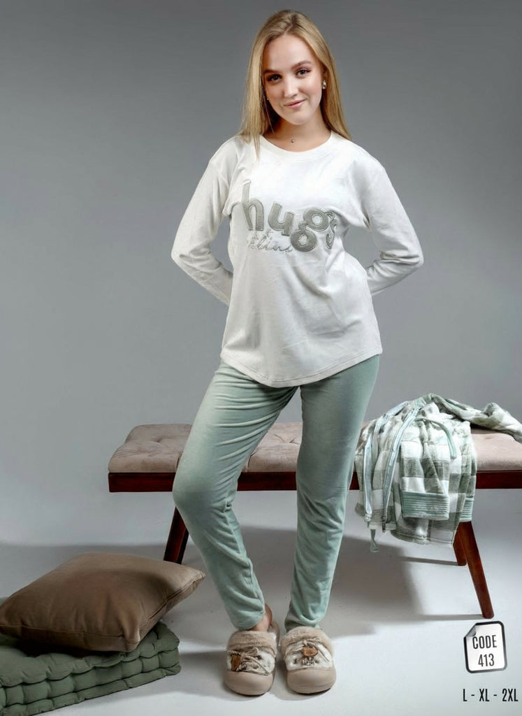 Elegant 3-piece women's pajamas