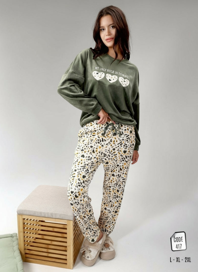 Women's winter pajamas