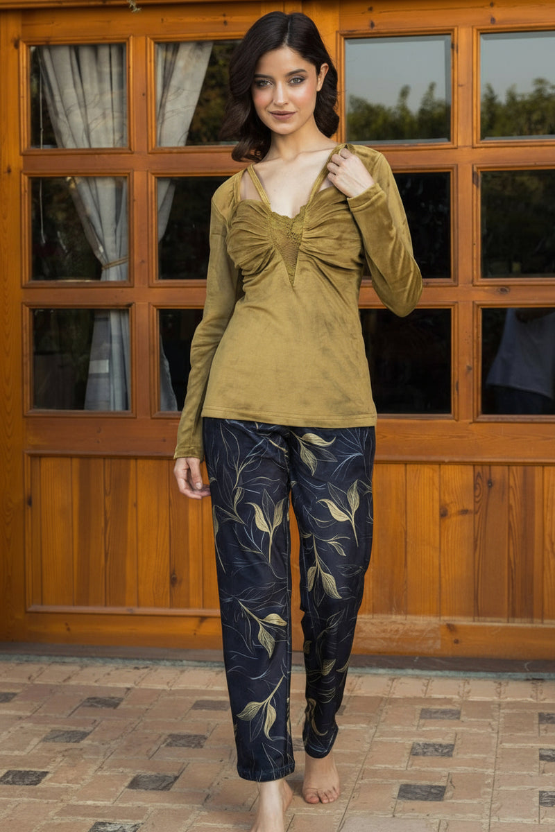 Women's pajamas, velvet material