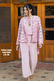 Women's 3-piece pajamas: top, pants, and jacket. Imported velvet material.