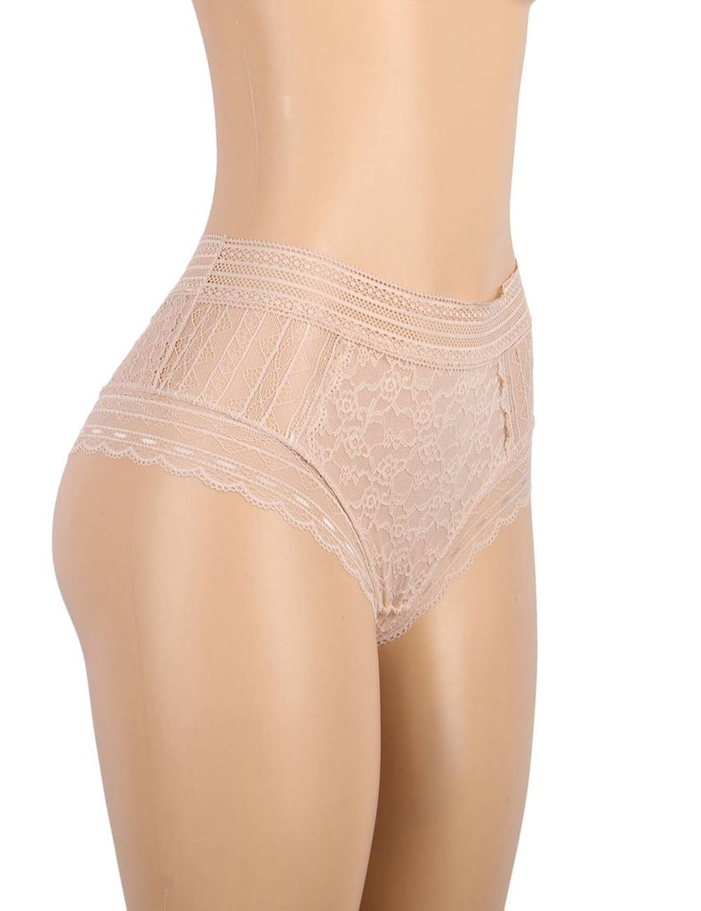 High Quality Floral Lace Sexy High Waist Perspective Panty