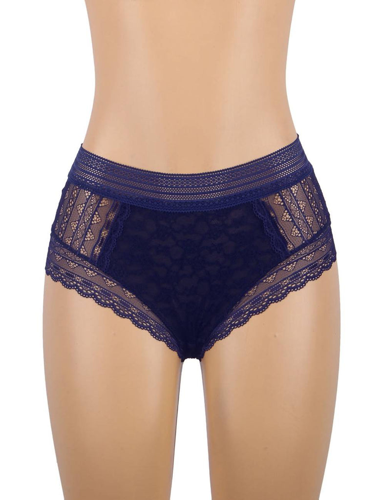 High Quality Floral Lace Sexy High Waist Perspective Panty