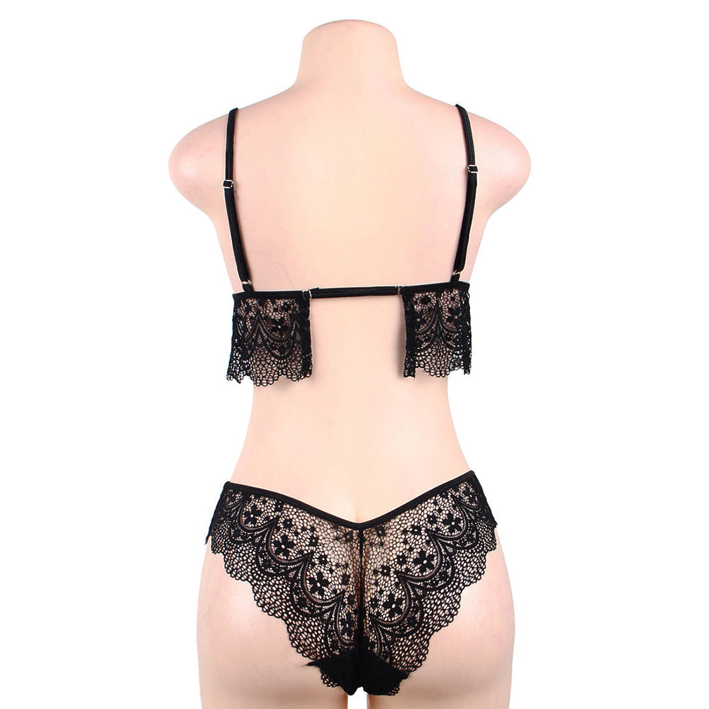 Lace Temptation 2pcs Bralette Lingerie Egypt Set
