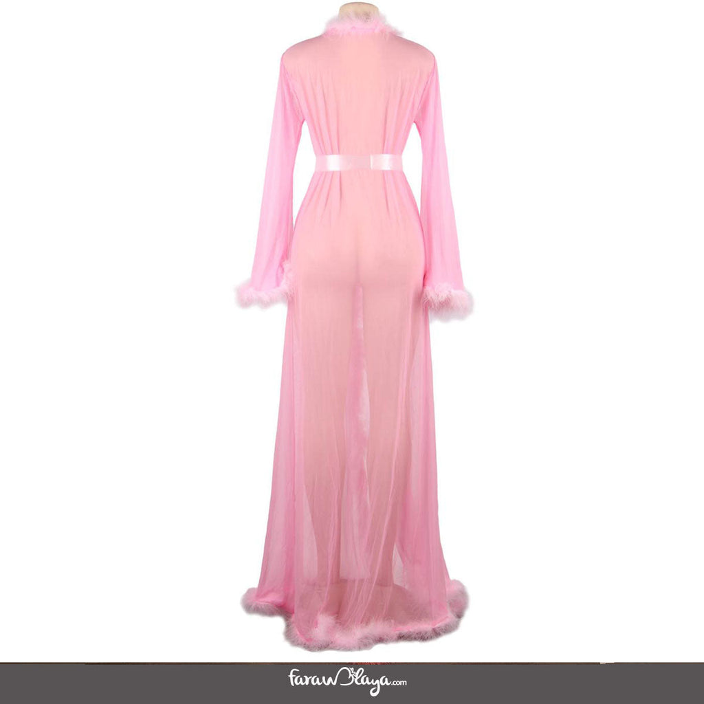 Queen  Robe Egypt Perspective Sheer Sleepwear