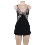 Lace Decoration Nightdress V-neck Modal Sleepwear Egypt with G String