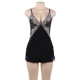 Lace Decoration Nightdress V-neck Modal Sleepwear Egypt with G String