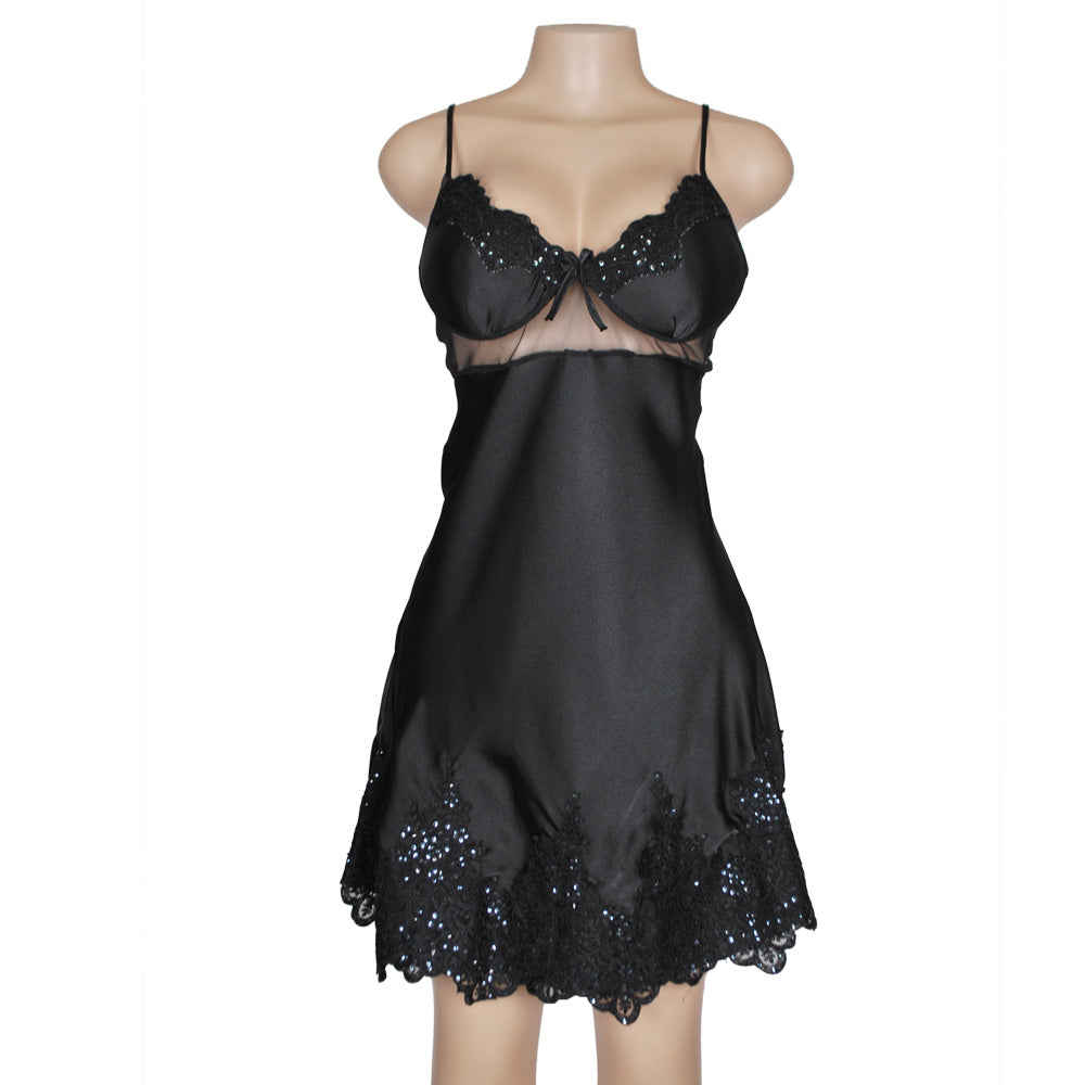 New sexy babydoll lingerie with internal bra cups