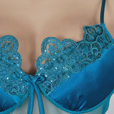 New sexy babydoll lingerie with internal bra cups