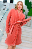 Short women's robe