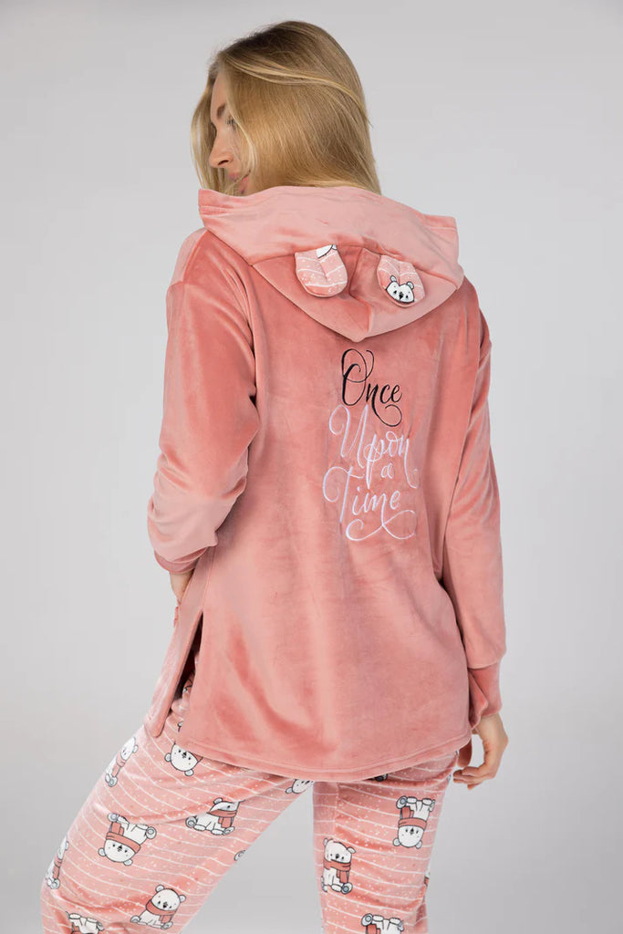 SCARF TEDDY HOODED PJS