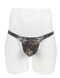 Green & Black & Leopard  & White & Tiger Snakeskin Pattern Sexy Men's Thong