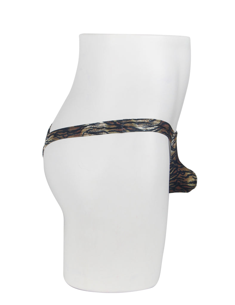 Green & Black & Leopard  & White & Tiger Snakeskin Pattern Sexy Men's Thong
