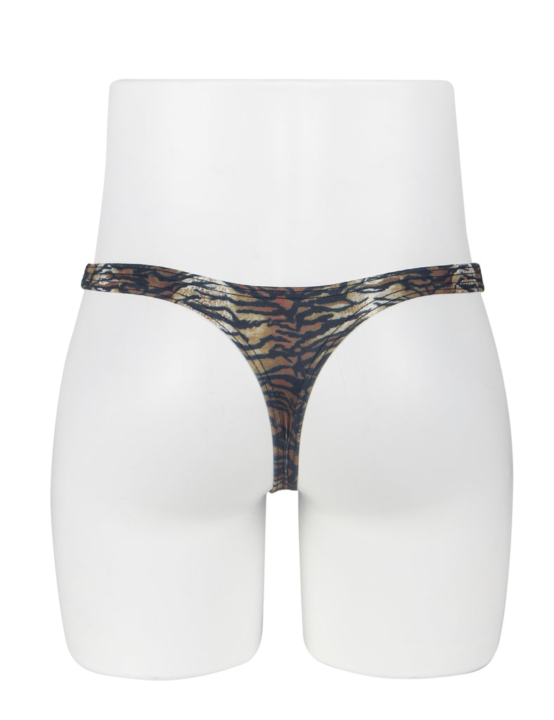 Green & Black & Leopard  & White & Tiger Snakeskin Pattern Sexy Men's Thong