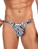 Green & Black & Leopard  & White & Tiger Snakeskin Pattern Sexy Men's Thong
