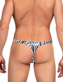 Green & Black & Leopard  & White & Tiger Snakeskin Pattern Sexy Men's Thong