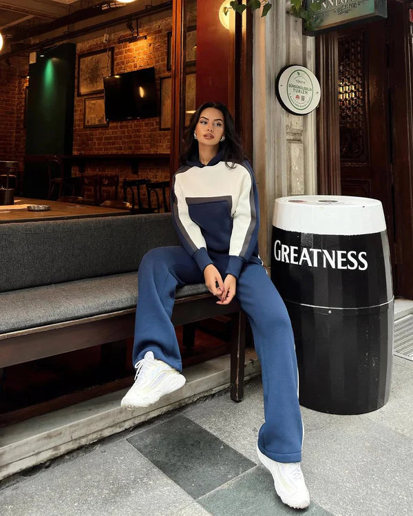 Women's cotton trousers (hoodie + pants)